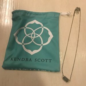 Kendra Scott Elisa Pendant - Platinum Drusy